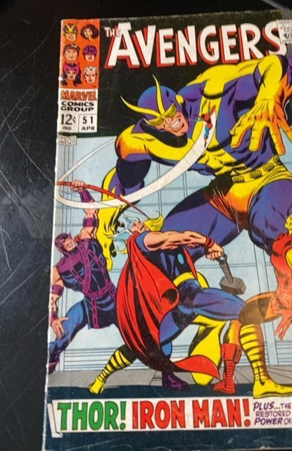The Avengers #51 (1968)Thor/Goliath/Ironman