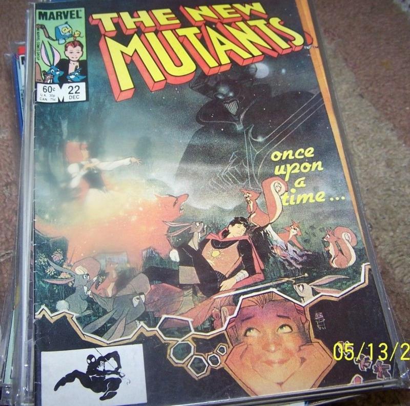 NEW MUTANTS  # 22 1984 marvel   X MEN   fairytale story rahne