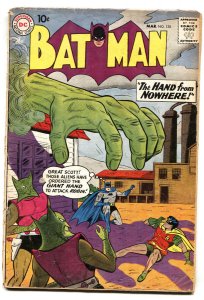 Batman #130 1960-DC-alien invasion cover-ad for Brave & the Bold #28 G
