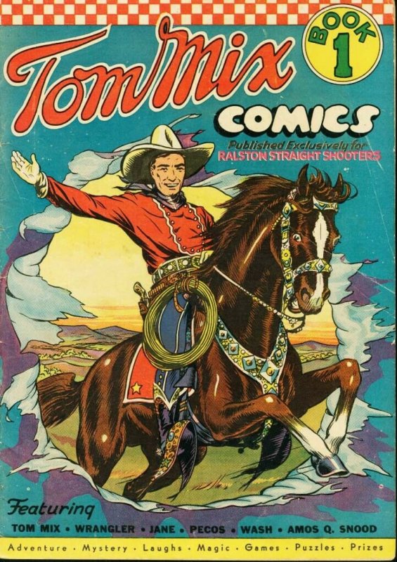 TOM MIX COMICS #1-RALSTON STRAIGHT SHOOTERS-COWBOY VG