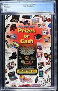 Sonic Super Special #8 1998 Archie Publications CGC 9.8 White Pages