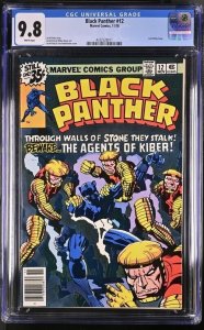 BLACK PANTHER #12 CGC 9.8 LAST KIRBY ISSUE WHITE PAGES