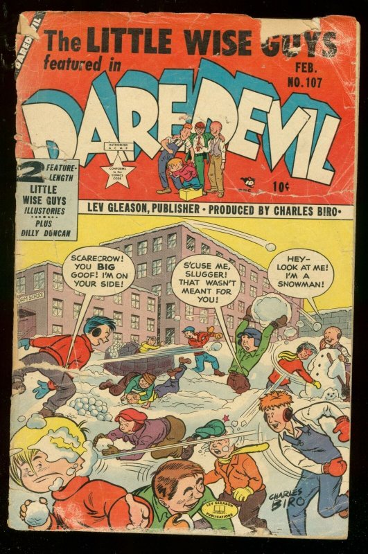 DAREDEVIL #107 1954-LEV GLEASON-CHARLES BIRO WISE GUYS FR