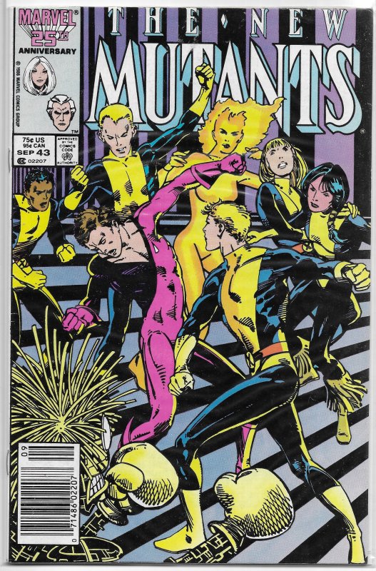 New Mutants (vol. 1, 1983) # 43 VG Claremont/Purcell