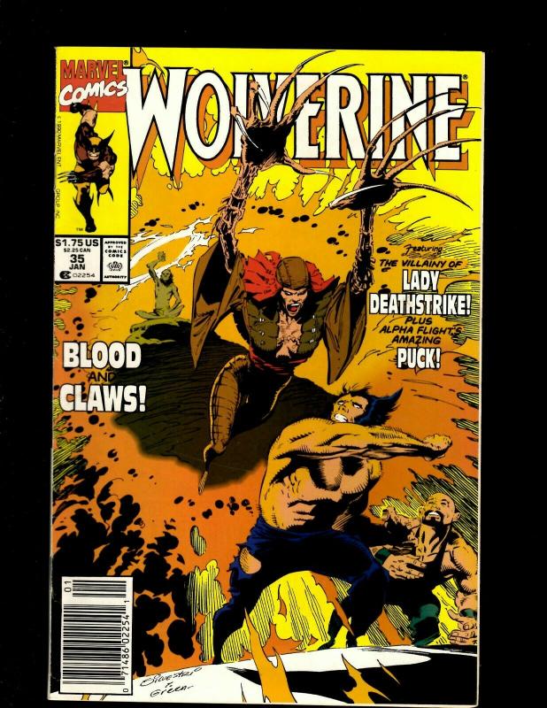 Lot of 12 Wolverine Marvel Comic Books #5 8 9 11 12 16 17 21 34 35 38 40 J369