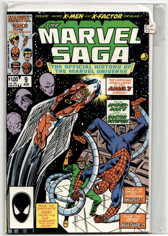 The Marvel Saga The Official History of the Marvel Universe #9 (1986) Marvel ...
