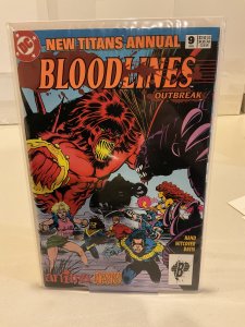 New Titans Annual #9  1993  Bloodlines!  9.0 (our highest grade) 1st App Anima!