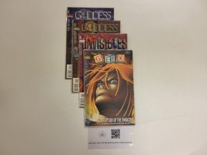 4 DC Vertigo Comics #1 Geek + #17 Invisibles + #1 2 Goddess 11 LP6