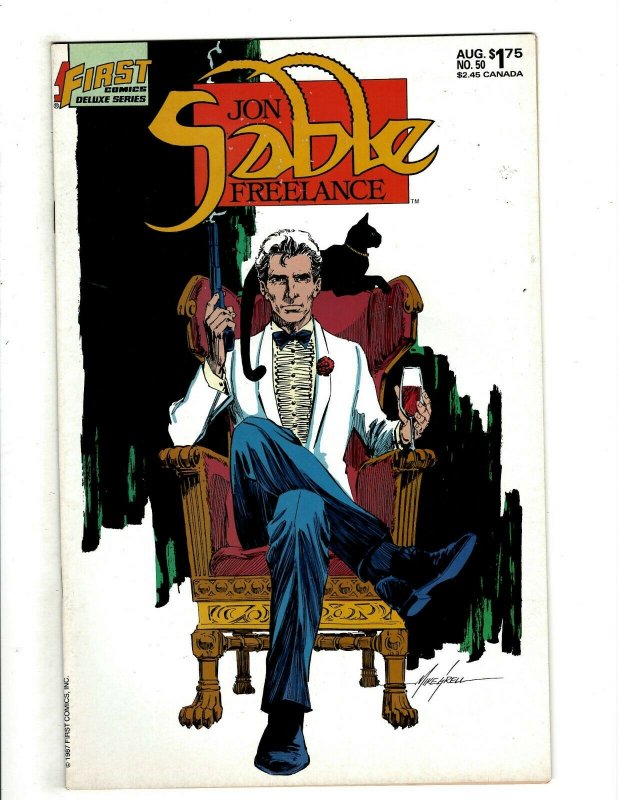 12 Jon Sable Freelance First Comics # 31 32 39 42 43 44 45 46 47 48 50 52 HG4