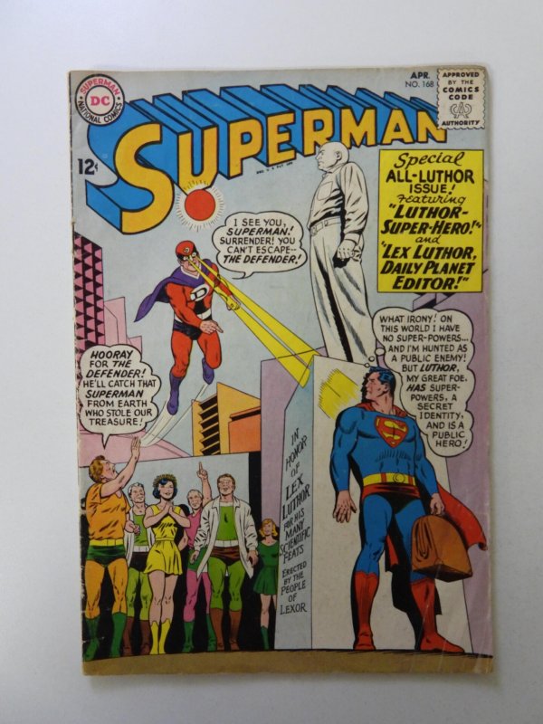Superman #168 (1964) VG condition