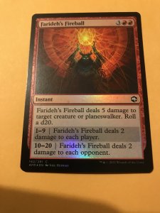 FARIDEH’S FIREBALL foil : Magic the Gathering / Adventures in Forgotten Realms