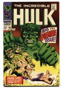 INCREDIBLE HULK #102 1967 FIRST ISSUE KEY SILVER-AGE MARVEL-  VF-