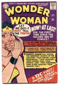 WONDER WOMAN #159 Silver-Age Origin issue-DC comic book VG+