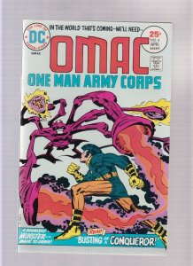 OMAC #4 - Story + Art Jack Kirby (9/9.2) 1975