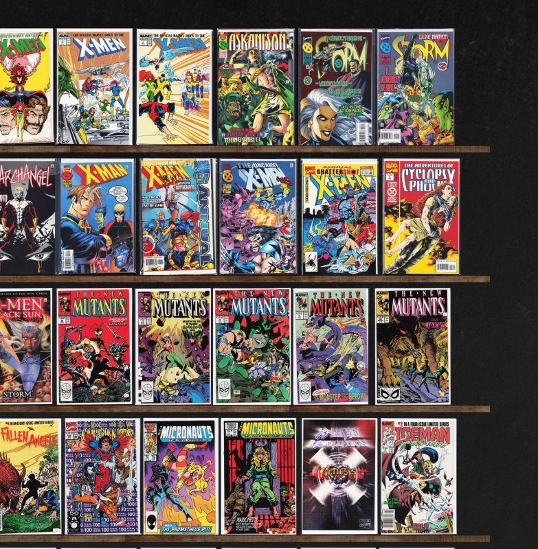 Huge Lot 150+ Comics with X-Man, The New Mutants, X-Force & More!