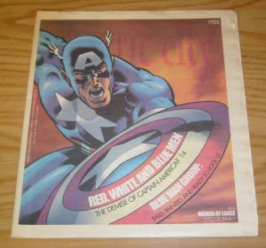 Electric City vol. 11 #41 april 2007 - death of captain america? blue man group