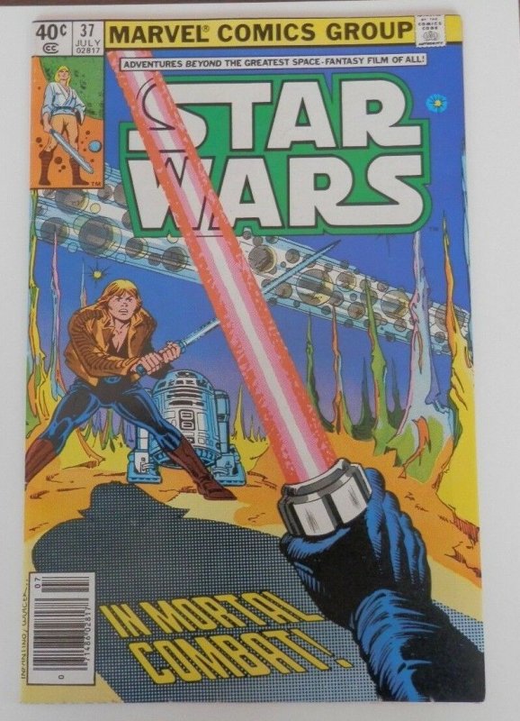 Star Wars #37 FN 6.0 Luke Skywalker vs. Darth Vader Marvel Bronze Age Comic 1980