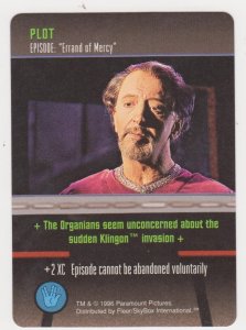 1996 Star Trek Card Game Plot - Errand of Mercy