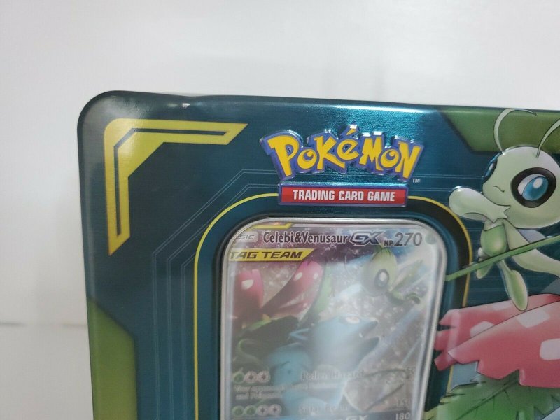 Pokemon Tag Team Tin Celebi & Venusaur-GX *READ* 