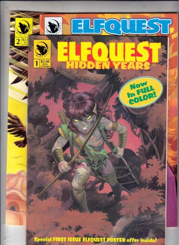 Elf Quest Hidden Years Double Signed Set #1to3 (May-92) NM- High-Grade Elfquest