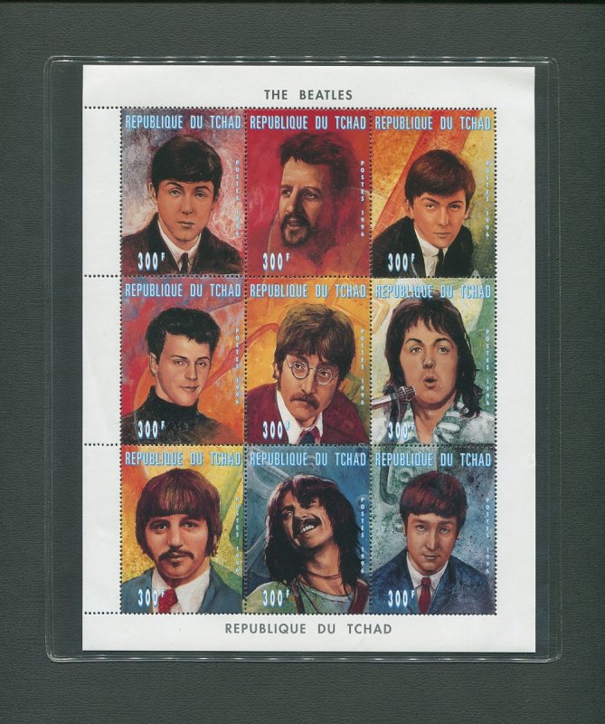 The Beatles Commemorative Stamp Sheet  1996
