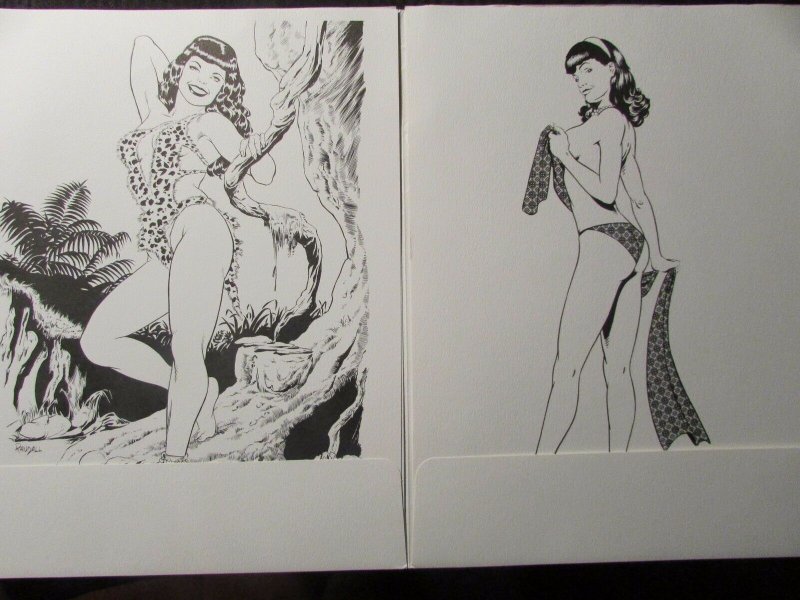 1991 BETTY PAGE Port Kay Portfolio in VG- Envelope #1921 w/ (8) Prints FN/FN+