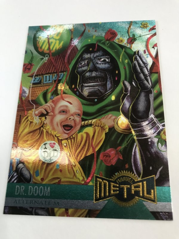 DR. DOOM #128 card: Marvel Metal 1995 Fleer Chromium; NM/M Fantastic Four, base