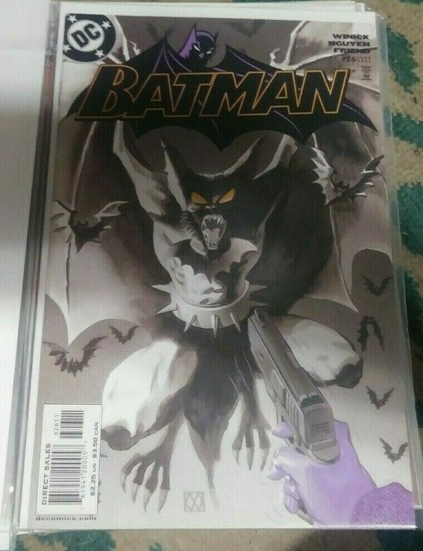 Batman #626  2004 DC  THE CROW FLIES PT 1 MANBAT PAINTED COVER MATT WAGNER 