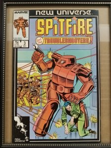 Spitfire and the Troubleshooters #3 1986 Marvel Fine.   P01