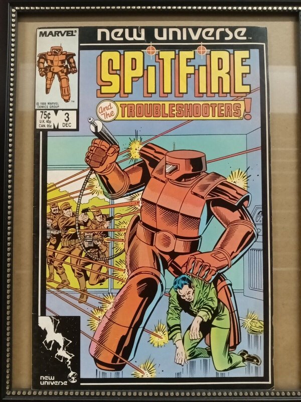 Spitfire and the Troubleshooters #3 1986 Marvel Fine.   P01
