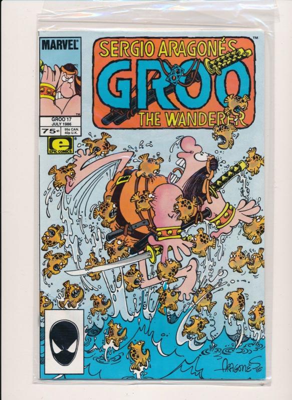 Marvel Comics Sergio Aragone's GROO THE WANDERER SET #17-35 F/VF (HX640)