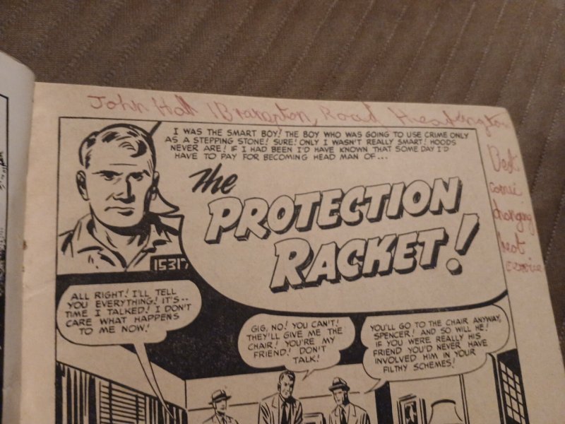 Justice Traps The Guilty 25 Pulp Magazine 1950s Headline Comics Golden Age...