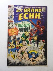 Not Brand Echh #4 (1967) VG- Condition tape pull fc