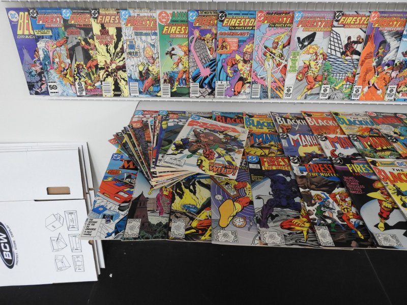 Huge Lot of 190+ Comics W/ Action Comics, Manbat, Blackhawk, Firestorm Avg. VF-