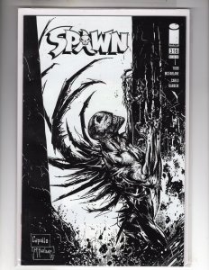 Spawn #316 Cover D - Greg Capullo Todd McFarlane Black and White (2021) / ECA5x