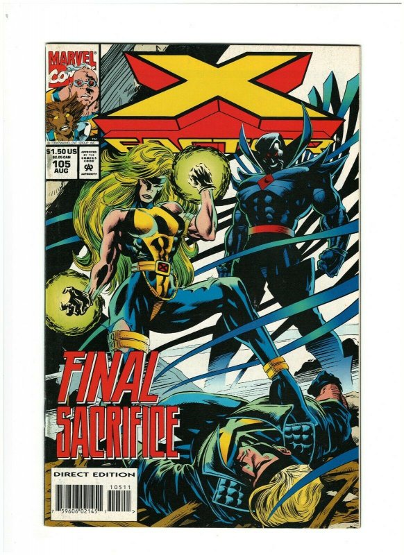 X-Factor #105 VF/NM 9.0 Marvel Comics 1994 Havok vs. Polaris, Mr. Sinister app.