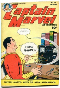 CAPTAIN MARVEL ADVENTURES #76 1947-SPECIAL ATOMIC ISSUE-  VF