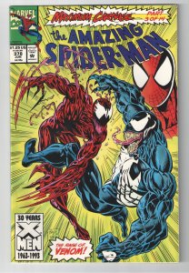 AMAZING SPIDERMAN 378 NM 9.4 MAXIMUM CARNAGE #3