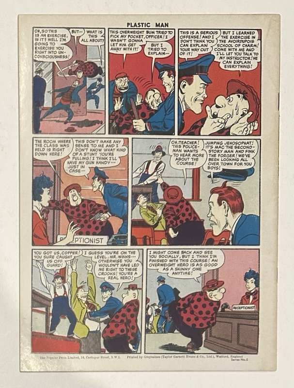 1950's PLASTIC MAN #29 (Series 5) UK Issue! Rare!