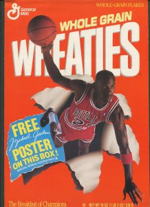 Wheaties Michael Jordan Poster /  Part A / 1989