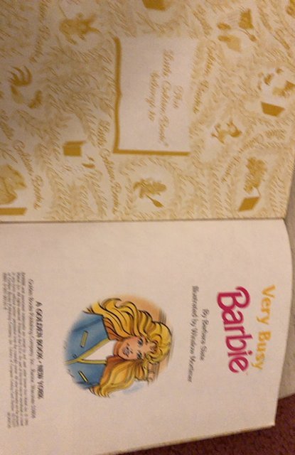 Very busy Barbie, a little golden book, 1993, EXC.condition