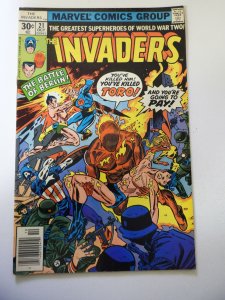 The Invaders #21 (1977) FN Condition 2 small tears bc