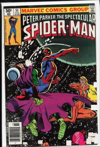 The Spectacular Spider-Man #51 Newsstand Edition (1981) Spider-Man