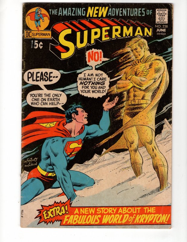 Superman #238 Nick Cardy Cover Classic Bronze Age DC