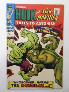 Tales to Astonish #91 (1967) VG Condition tape pull bc