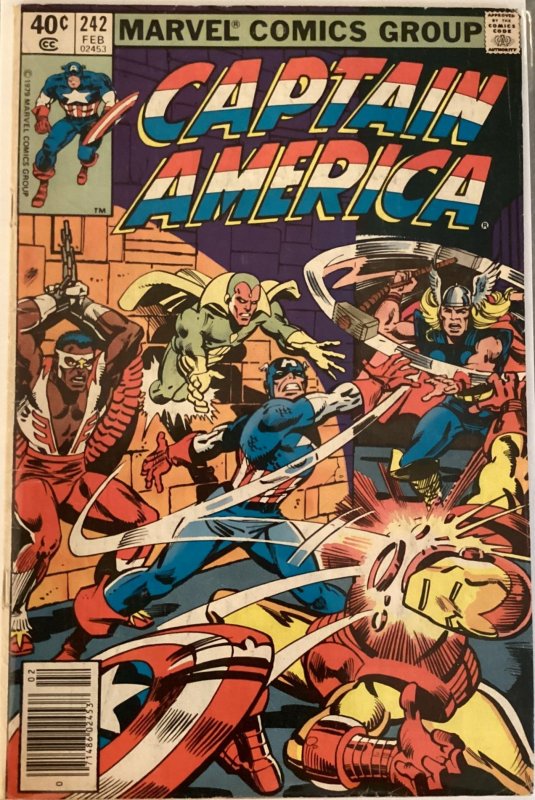 Captain America #242 (1980) Newsstand Edition