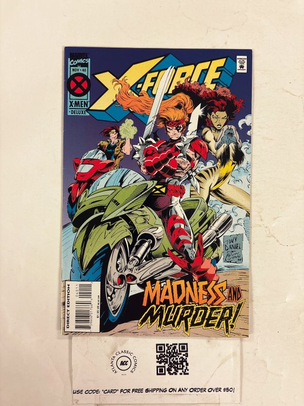 X-Force #40 NM Marvel Comic Books Cannonball Cable Shatterstar Domino 16 HH114