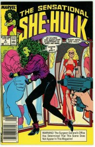 Sensational She Hulk #4 (1989) - 9.2 NM- *Tall Disorder/Blonde Phantom Newsstand