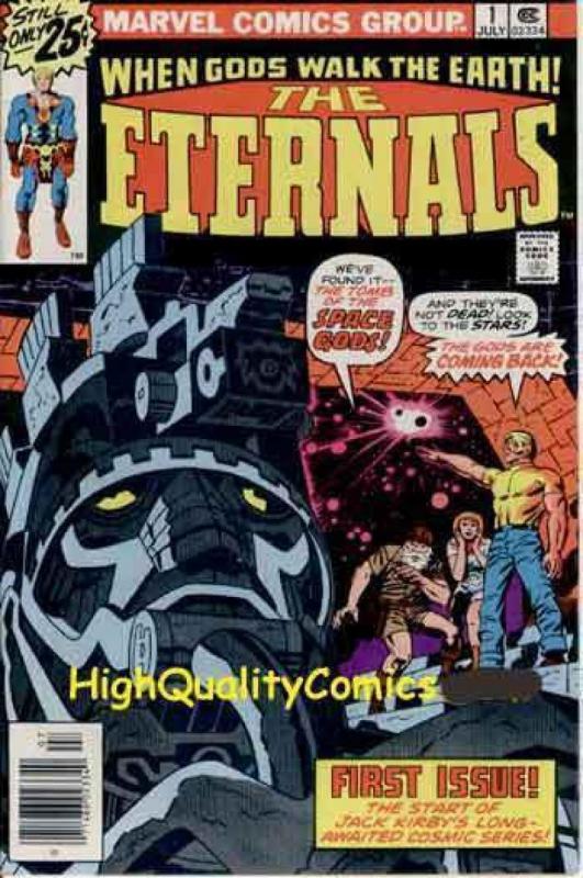 ETERNALS #1 2 3 4 5 6 7 8 9 10-19 + Ann #1, VF to NM-, Jack Kirby, 1976, 1-19 +