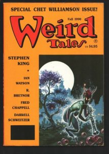 Weird Tales-Fall 1990-Terminus--Kelly Freas cover-Stephen King The Glass Flo...
